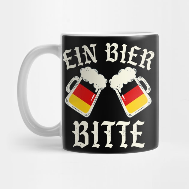 German Oktoberfest Shirt Ein Bier Bitte Beer Drinking by nadinecarolin71415